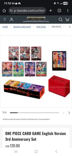 PREORDER ONE PIECE CARD GAME English Version 3rd Anniversary Set - Image 1