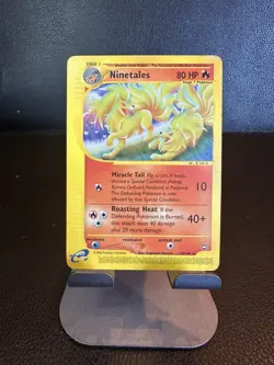 Ninetales 25/147 2002 Aquapolis Pokemon Card TCG WOTC Vintage Non Holo Rare - Image 1