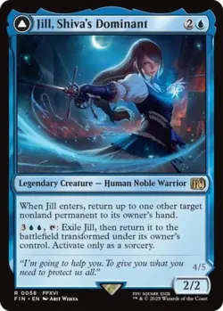 ~ Jill, Shiva's Dominant ~ NM Foil ~ UB: FINAL FANTASY ~ MTG ~ - Image 1