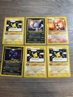 Pokemon Wotc Neo Genesis 6 Rare Vintage Card Collection Lot - Image 1