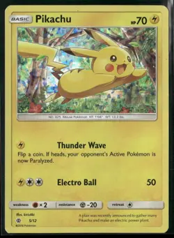 2016 Pokemon Pikachu TCG Holo Card McDonald's Promo 5/12 MP - Image 1