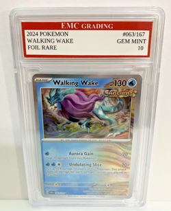 WALKING WAKE #063/167 RARE FOIL Pokemon 2025 Card GRADED 10 MINT TCG CCG - Image 1