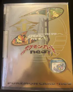 1999 Pokemon Japanese Neo Genesis Series 1 Promo 9-card Set Binder Excellent - Image 1