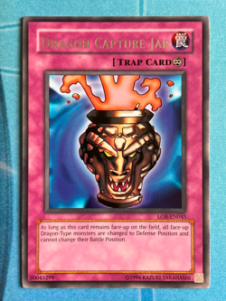 Dragon Capture Jar LOB-EN045 NM Rare Yugioh card - Image 1