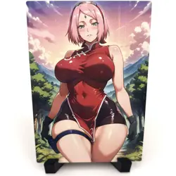 Naruto Sakura Haruno Sexy Anime Waifu Girl Doujin Lewd Goddess Story Art Card - Image 1
