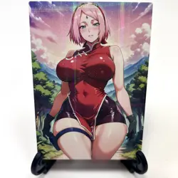 Naruto Sakura Haruno Sexy Anime Waifu Girl Doujin Lewd Goddess Story Art Card - Image 2