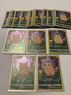 Pokemon 25th Anniversary Pokemon TCG Celebrations Pikachu Lot, 25 cards - Image 1