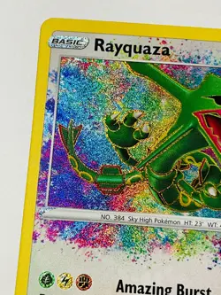 Pokemon Rayquaza Amazing Rare 138/185 SWSH04 Vivid Voltage Holo Card NM 2020 - Image 4