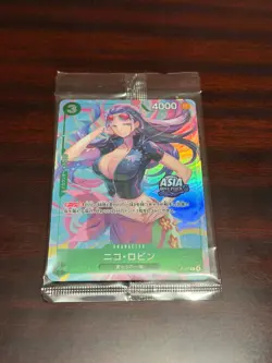 One Piece Card Game JP Nico Robin P-111 Asia Tin PROMO - Image 1