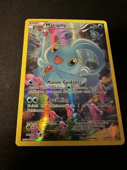 Pokemon TCG Manaphy XY113 Full Art Holo Card Black Star Promos - Image 2