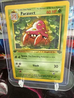 Pokemon Parasect 1st Edition Jungle Uncommon Card 41/64 - Image 1