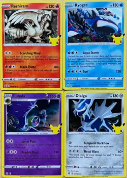 2021 POKEMON CELEBRATIONS 25th ANNIVERSARY HOLO - 4 CARD LOT - Image 1