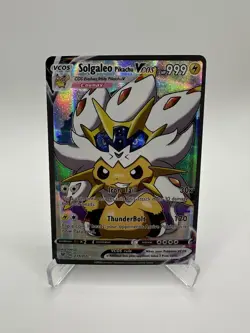 Solgaleo Pikachu Cosplay Pokemon Kawaii Holo Card FREE SHIPPING - Image 1