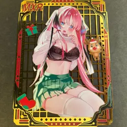 WES - Goddess Story Gold METAL Card - Serial Number #120/200! Nino Anime Bikini - Image 1
