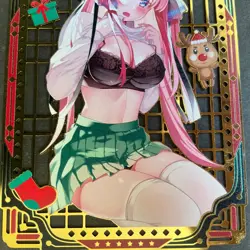 WES - Goddess Story Gold METAL Card - Serial Number #120/200! Nino Anime Bikini - Image 3
