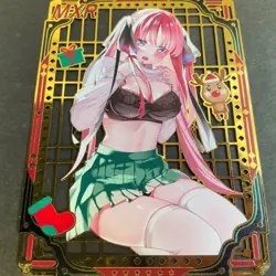 WES - Goddess Story Gold METAL Card - Serial Number #120/200! Nino Anime Bikini - Image 4