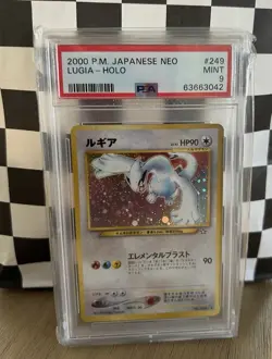 Pokemon TCG Lugia No.249 Holo Rare Card Neo Genesis Japanese Edition, PSA 9 Mint - Image 1