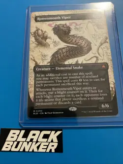 x1 Rottenmouth Viper BLB Bloomburrow MTG 290 BORDERLESS MYTHIC M/NM 1x - Image 1