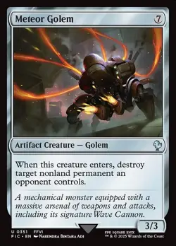MTG - 4 x Meteor Golem - Playset 4x x4 - Final Fantasy Commander - Image 2