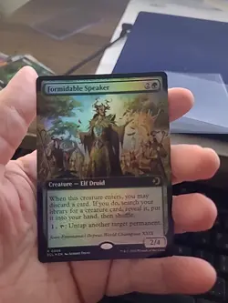 Formidable Speaker (Extended Art) [Lorwyn Eclipsed] 366 NM Foil - Image 1