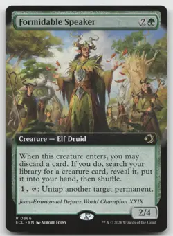 Formidable Speaker (Extended Art) R Normal Lorwyn Eclipsed 366 NM - Image 1