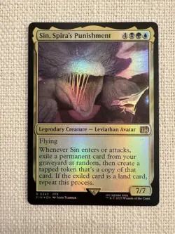 Sin, Spira's Punishment Foil R0242 Final Fantasy MTG Magic the Gathering NM - Image 1
