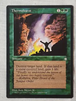 NM Thermokarst Ice Age Mtg Magic the Gathering - Image 1