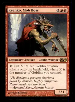 Krenko, Mob Boss LP Light Play The List MTG [12050] - Image 1
