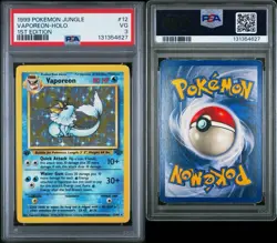 1999 POKEMON JUNGLE 1ST ED #12 VAPOREON-HOLO PSA 3 - Image 2