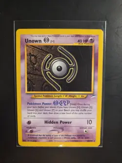 Unown [H] 28/105 Neo Destiny Pokemon TCG Rare LP - Image 1