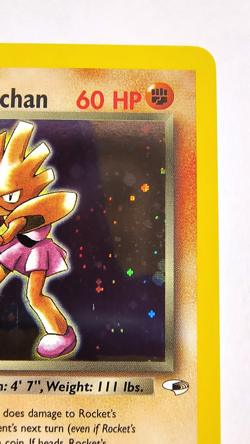 Pokemon TCG: Gym Heroes Unlimited Rocket's Hitmonchan 11/132 Holo Rare - Swirl - Image 4