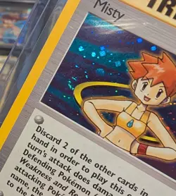 Misty Gym Heroes Unlimited Pokemon Trainer Holo Rare W/Swirl 18/132 LP - Image 5