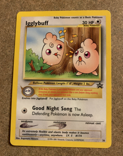 Pokemon - Igglybuff Black Star Promo # 36 NM - Image 1
