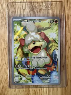 Hisuian Growlithe 181/167 Scarlet & Violet: Twilight Masquerade Holo SIR Pokemon - Image 1