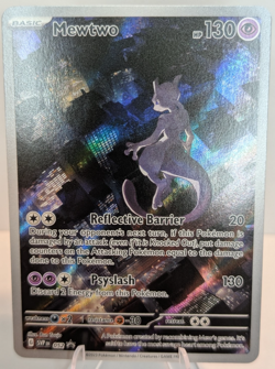 Pokemon 2023 TCG SV 151 Mewtwo Illustration Rare Promo #52 NM/M Condition - Image 1
