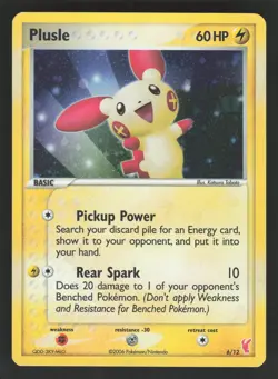 Plusle 6/12 Holo EX Pokemon TCG Trainer Kit 2: Plusle & Minun LP - Image 1