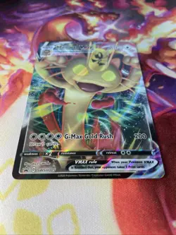 Meowth Vmax SWSH005 LP-NM Full Art Black Star Promo Pokemon TCG - Image 2