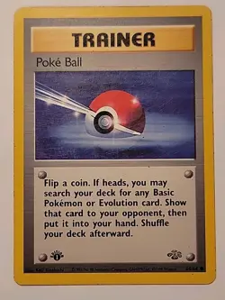 Pokemon TCG Poke Ball 64/64 Jungle 1st Edition - Image 1