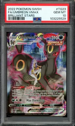 [PSA 10] Umbreon VMAX TG23/TG30 Brilliant Stars Trainer Gallery Secret POKEMON - Image 1