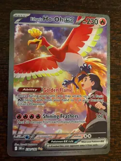 2025 Pokemon ETHAN'S Ho-Oh ex Special ILL Rare 230/182: Destined Rivals - Holo - Image 1