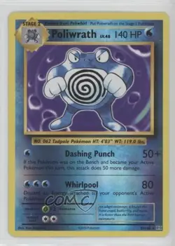 Poliwrath Reverse Foil Pokemon XY Evolutions 20th Anniversary #25 - Image 1