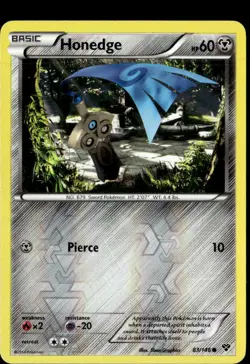 Pokemon Honedge 83/146 XY Base Set Reverse Holo Common LP - Image 1