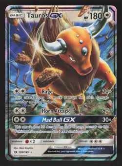 Tauros GX 100/149 Japanese Pokemon Collection Moon - Image 1