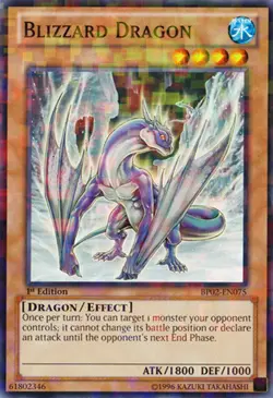 1x (NM) Blizzard Dragon - BP02-EN075 - Mosaic Rare - 1st Edition YuGiOh - Image 1