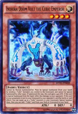 Indiora Doom Volt the Cubic Emperor - MVP1-EN038 - Ultra Rare - Unlimited Editio - Image 1
