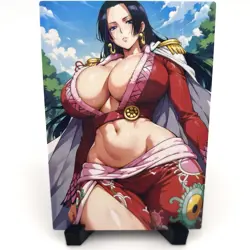 One Piece Boa Hancock Sexy Anime Waifu Girl Doujin Lewd Goddess Story Art Card - Image 1