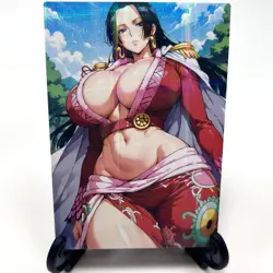One Piece Boa Hancock Sexy Anime Waifu Girl Doujin Lewd Goddess Story Art Card - Image 2