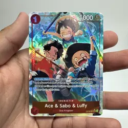 Ace & Sabo & Luffy (Alt Art) OP13-007 English Carrying On His Will One Piece - Image 1