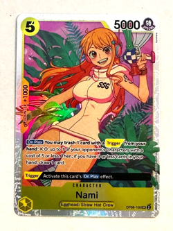 Nami One Piece CCG Two Legends Foil OP08-106 NM Super Rare NM or better - Image 1