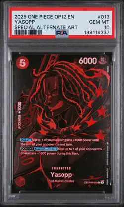 One Piece Yasopp OP12-013 Special Alt Art (Legacy of the Master) English PSA 10 - Image 1